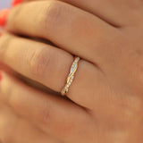 Bague accent à deux styles | Or