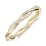 Bague accent à deux styles | Or