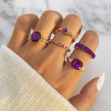 Bague améthyste | Or