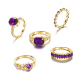 Bague améthyste | Or