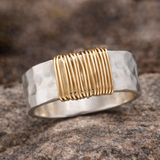 Bague boho avec fils | Or