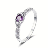 Bague Brigitte avec améthyste | Or