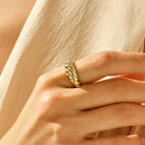 Bague croissant | Or
