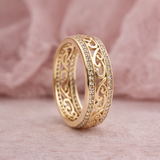 Bague ajourée brillante | Or