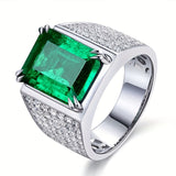 Bague Elsa avec émeraude et diamants | Or