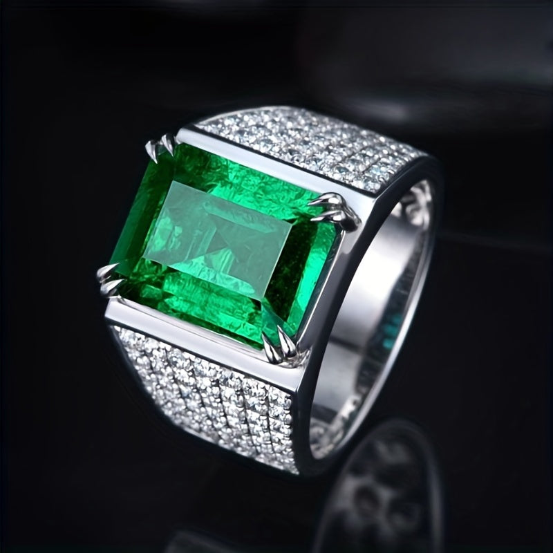 Bague Elsa avec émeraude et diamants | Or