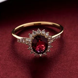 Bague Empereur rouge | Or