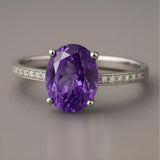 Bague Eva améthyste | Or