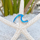 Bague mer en opale | Or blanc