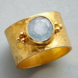 Bague rétro avec lune | Or