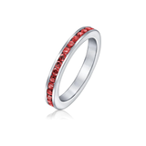 Bague rubis de la Série éternelle | Or blanc