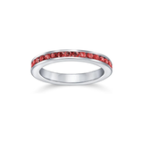 Bague rubis de la Série éternelle | Or blanc