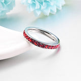 Bague rubis de la Série éternelle | Or blanc
