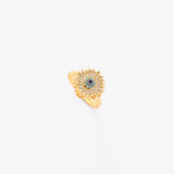 Bague tourbillon saphir soleil | Or