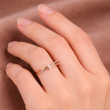 Bague tressée | Or rose