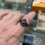 Bague avec améthyste | Or blanc