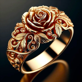 Bague avec fleur | Or