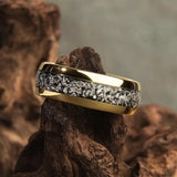 Bague avec des incrustations brillantes | Or
