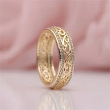 Bague creuse brillante | Or