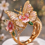 Bague en papillon brillant de la nature à brillants | Or