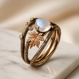 Bague en pierre de lune naturelle | Or