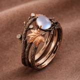 Bague en pierre de lune naturelle | Or