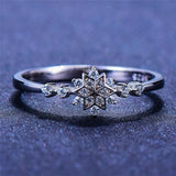 Bague flocon de neige | Or blanc