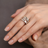 Bague rétro « Oco » | Or