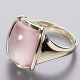Bague rétro quadratisée | Or rose