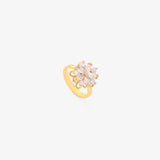 Bague tournante Flora accent | Or