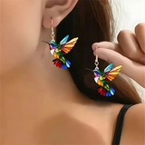 Beau collier avec hirondelle et boucles d'oreilles en cadeau, offre pour une durée limitée | Or