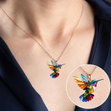 Beau collier avec hirondelle et boucles d'oreilles en cadeau, offre pour une durée limitée | Or