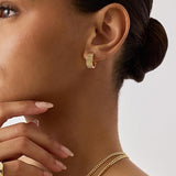 Boucles d'oreilles ligne classique | Or