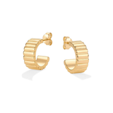 Boucles d'oreilles ligne classique | Or
