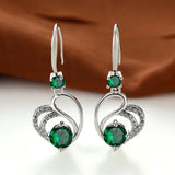 Boucles d'oreilles Seraphina Duval | Or blanc