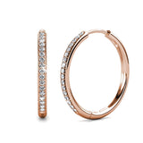 Boucles d'oreilles Sorel pave | Or blanc