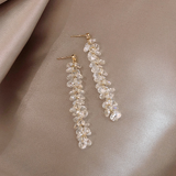 Boucles d'oreilles avec pendentif à brillants | Or