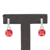 Boucles d'oreilles avec rubis et diamant | Or