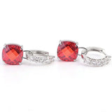 Boucles d'oreilles avec rubis et diamant | Or