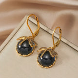 Boucles d'oreilles circulaires antique | Or blanc