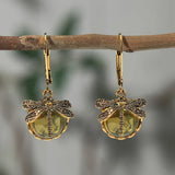 Boucles d'oreilles circulaires antique | Or blanc