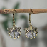 Boucles d'oreilles circulaires antique | Or blanc