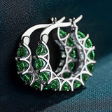 Boucles d'oreilles créoles Hélène Marlot | Or blanc