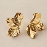 Boucles d'oreilles 'Demi-Fleur' | Or
