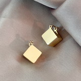 Boucles d'oreilles élégantes cubique | Or