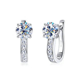 Boucles d'oreilles en Argo avec moissanite | Or
