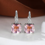 Boucles d'oreilles en anneau en pierre mystique | Or