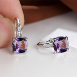 Boucles d'oreilles en anneau en pierre mystique | Or