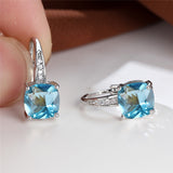 Boucles d'oreilles en anneau en pierre mystique | Or
