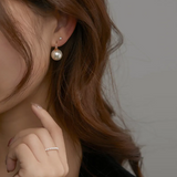 Boucles d'oreilles | Or blanc